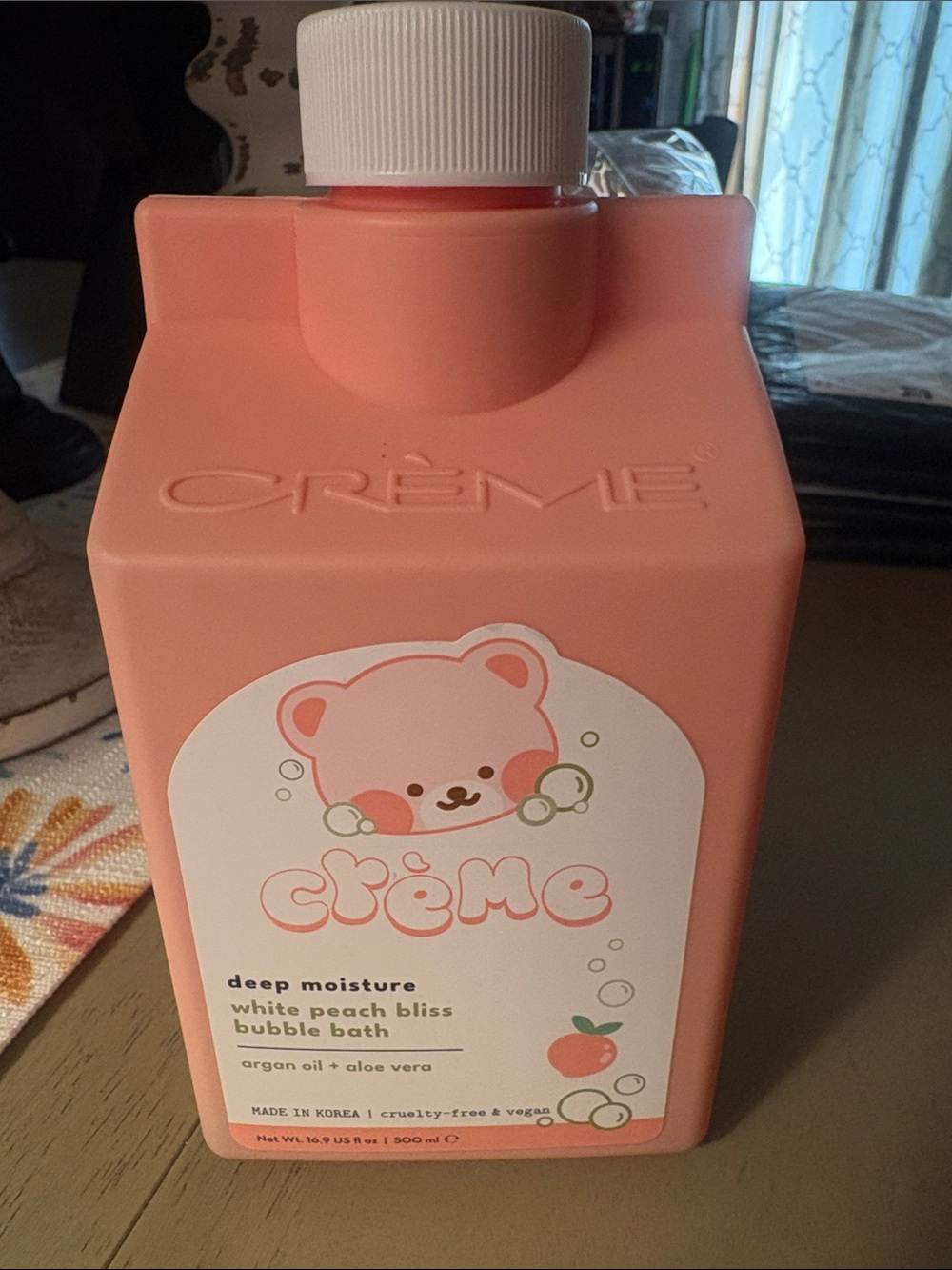 CRÈME SHOP Pink Bubble Bath - Deep Moisture Whip Peach Bliss
